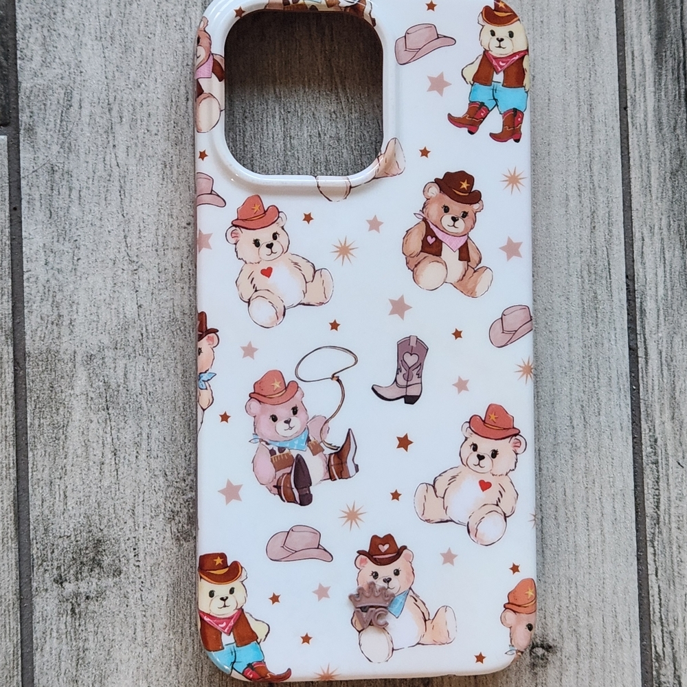 Velvet Caviar Cowboy Teddy iPhone Phone Case Adorable Western
